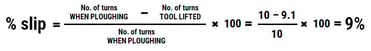 formula slip rate