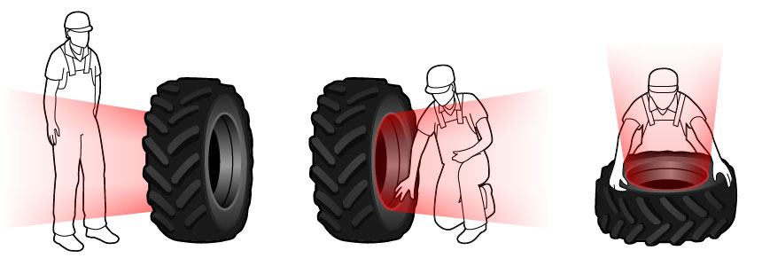 Dangerous tyre explosion trajectories