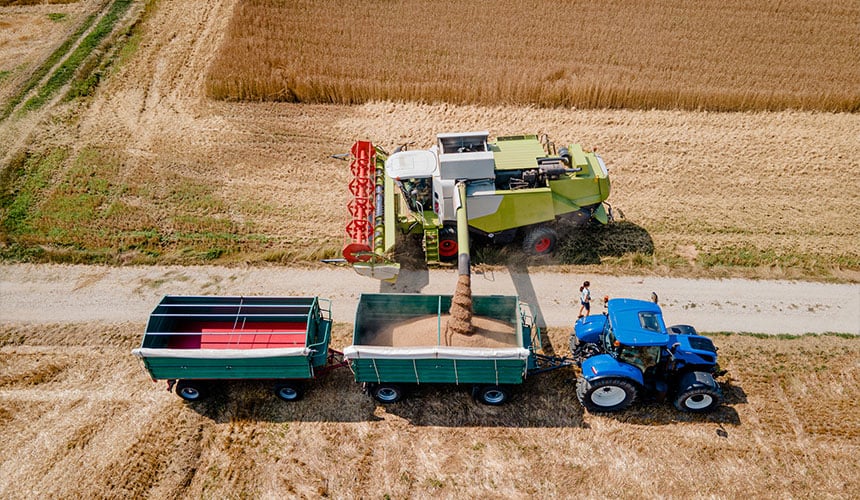 Managing traffic in the field during harvesting