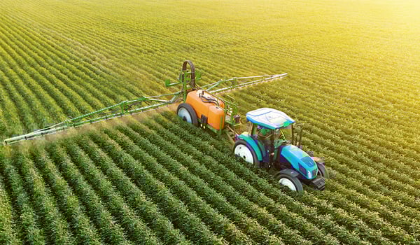 Narrow versus standard tractor tyres for spraying