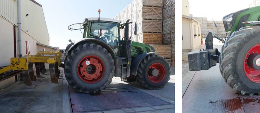 Fendt 939 equipped with a 4 metre subsoiler with roller