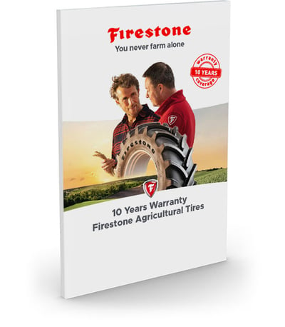 10-year warranty on Firestone agricultural tyres