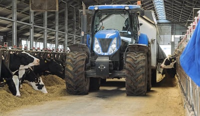 Extra Load tyres in a livestock farming building