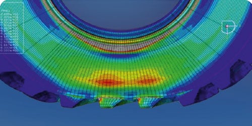 The more robust sidewall design allows for greater flexion and a larger soil footprint which optimises traction