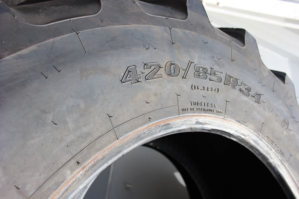 Farming tyres, European ETRTO markings