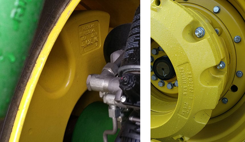 Internal + external wheel ballast